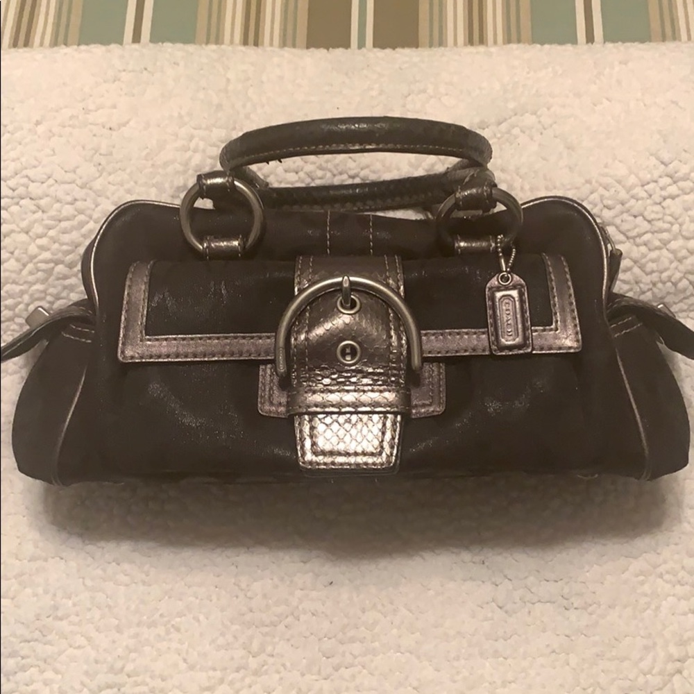 Coach Signature Black Satchel